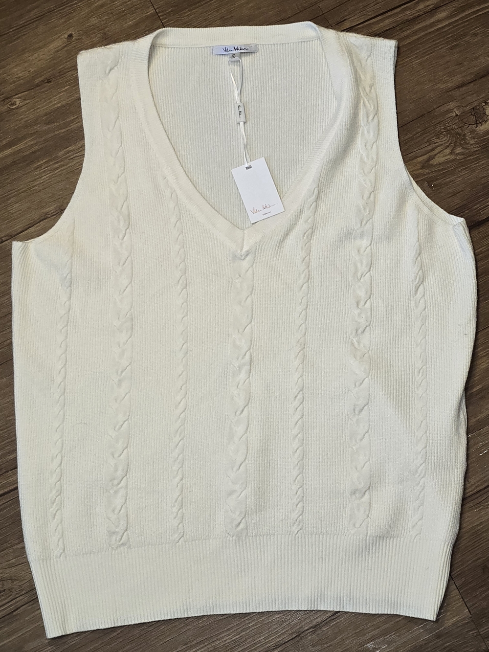 Cream Cable Knit V-Neck Sweater Vest | Romantic Academia, Soft Academia
